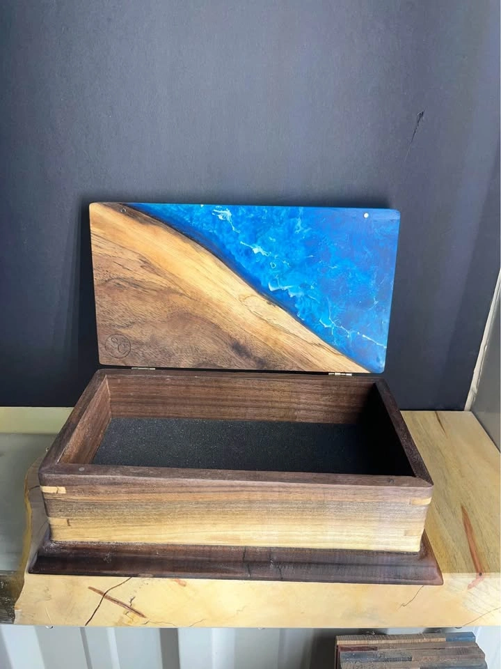 Epoxy Ocean Style Jewelry Box - photo 3