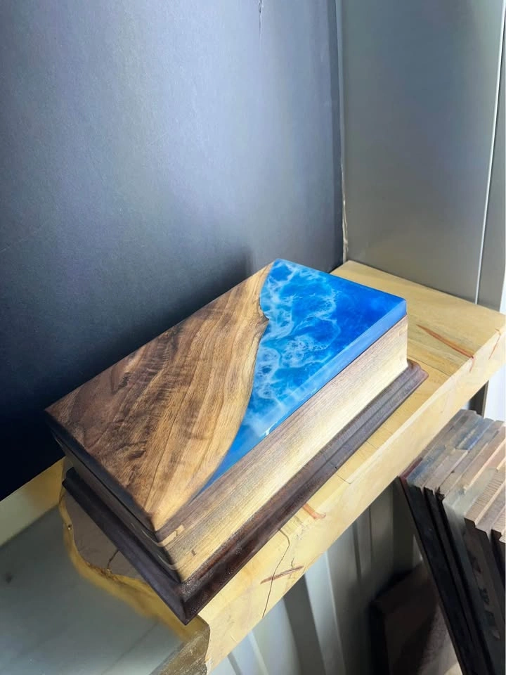 Epoxy Ocean Style Jewelry Box - photo 4