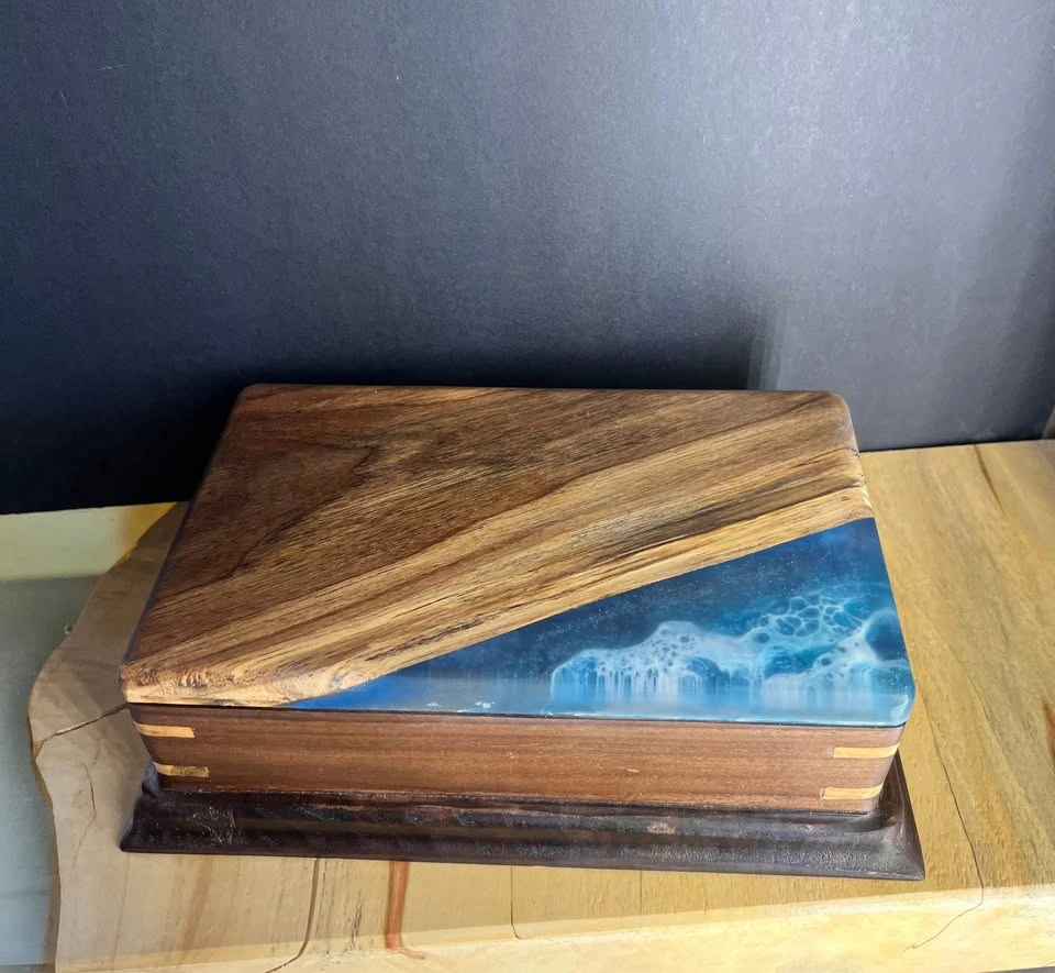 Epoxy Ocean Style Jewelry Box - photo 5