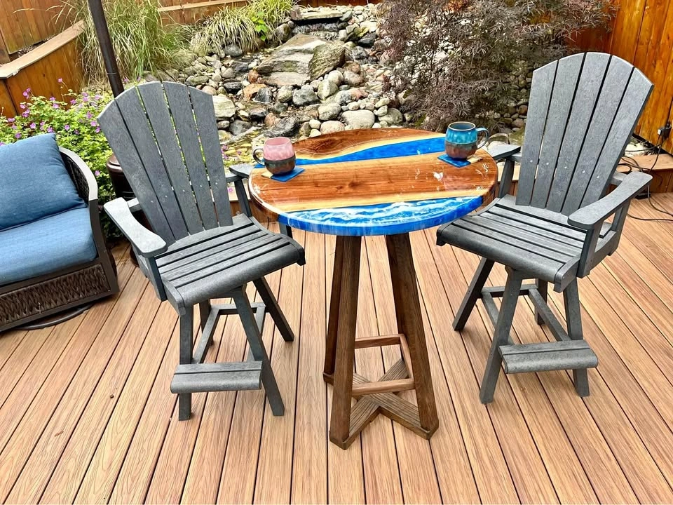 Wave Style, Walnut Pub Table!