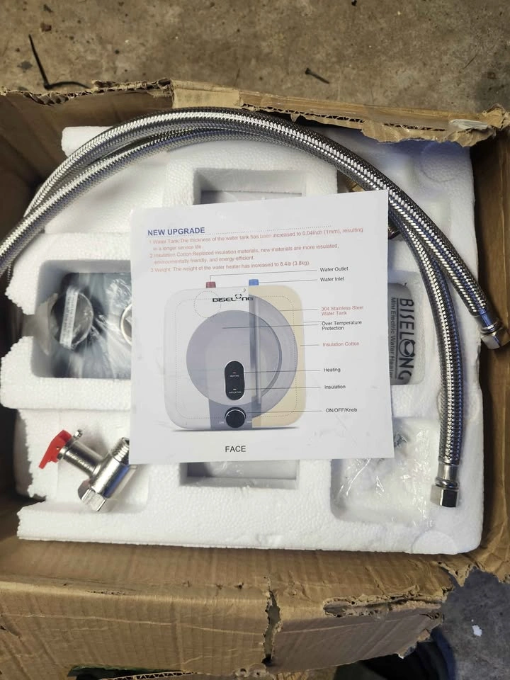 BISELONG 8L Mini Water Heater 120V Electric Hot Water Tank New - photo 2
