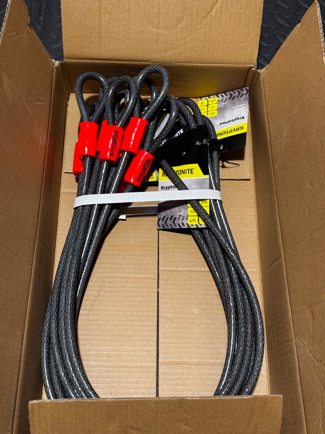 KryptoFlex Security Cable, 3/8-inch x 7-feet - Set of 5