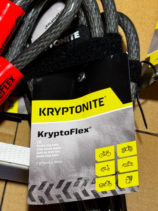KryptoFlex Security Cable, 3/8-inch x 7-feet - Set of 5 - photo 2