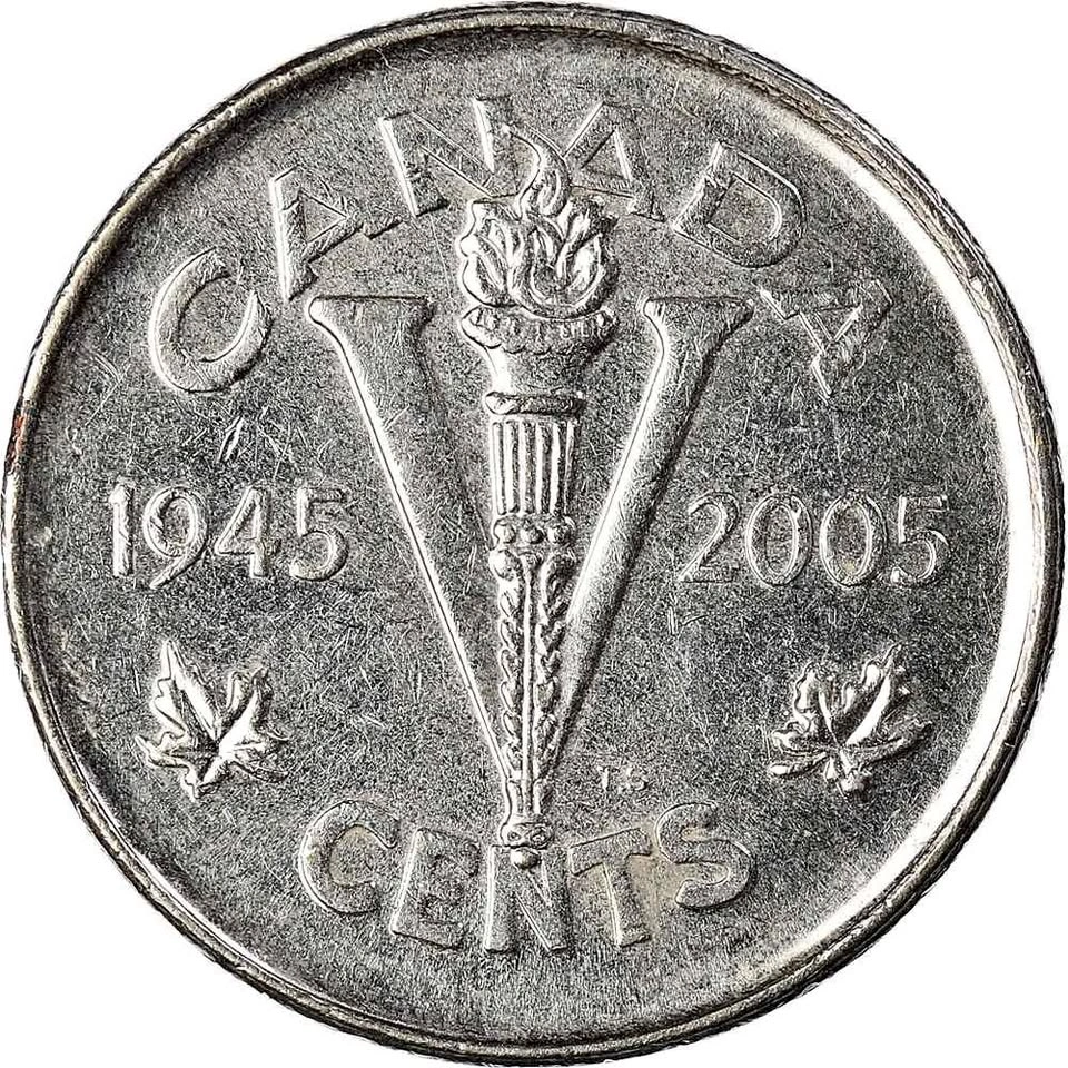 2005 Canadian 5-cent Victory Nickel (60th Anniversary)