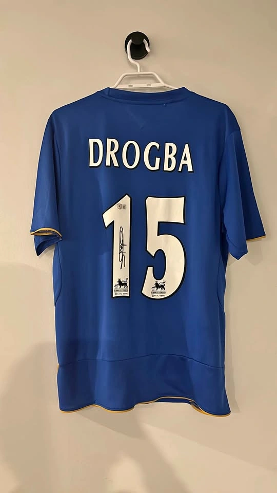 Didier Drogba Signed Chelsea Legend Centennial Jersey