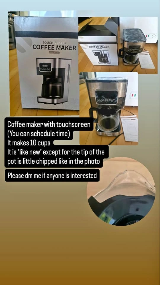 Clean out sell - coffee machine