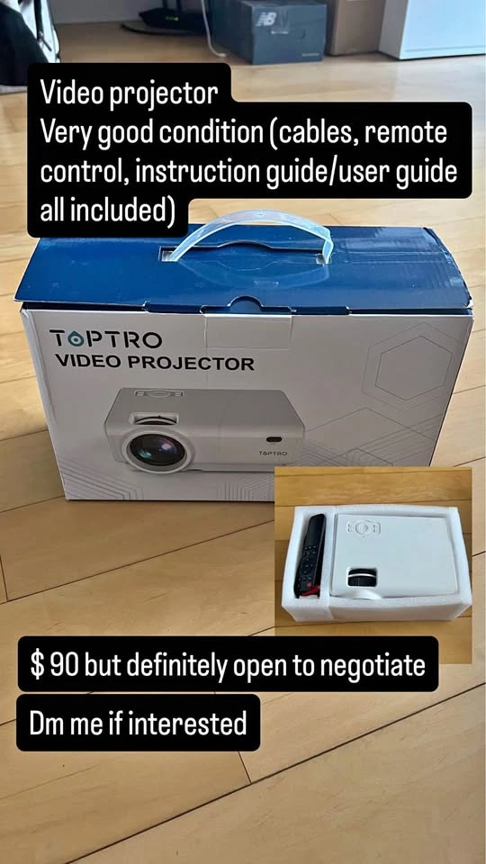 Cleaning out sell - projector