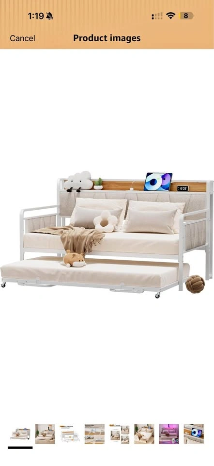 NEW Twin Daybed in BOX - with Trundle and Headboard – White