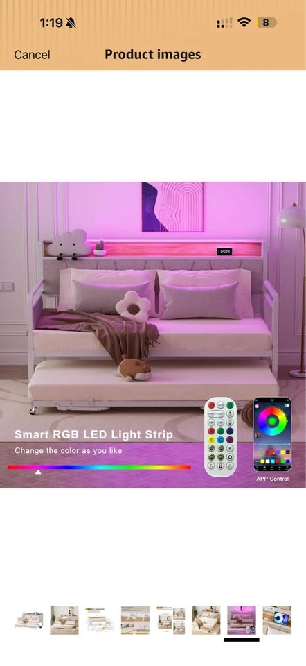 NEW Twin Daybed in BOX - with Trundle and Headboard – White - photo 2