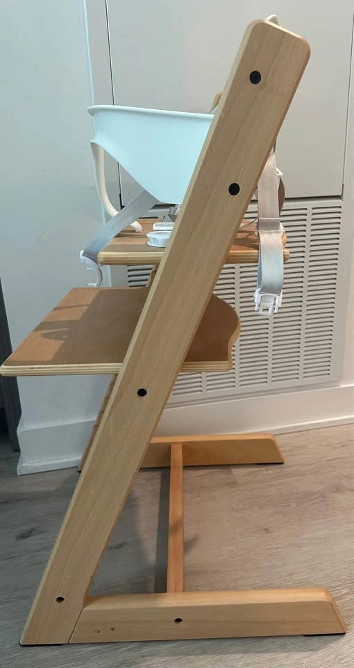 Wooden High Chair – Like New – $160 - photo 4