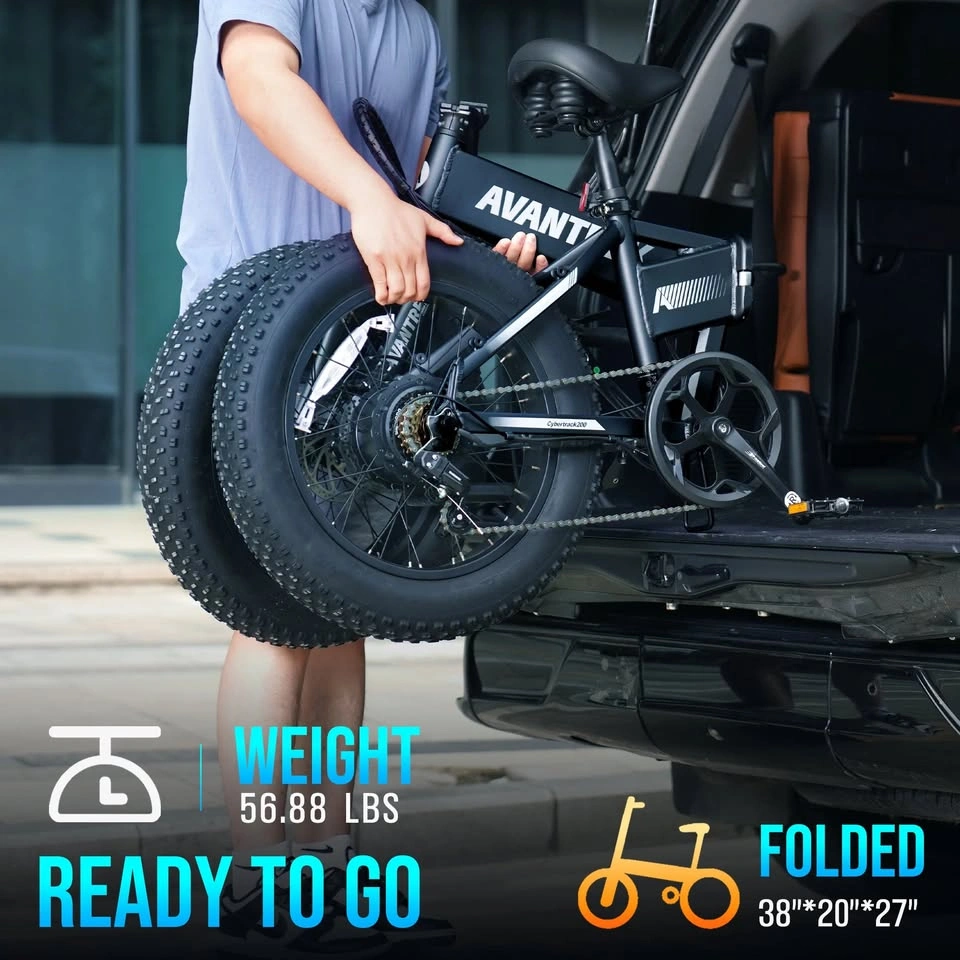 AVANTREK Cybertrack 200 Folding Fat-Tire E-Bike - photo 3
