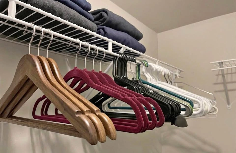 Bulk Pack of 55 Clothes Hangers – Mixed Variety