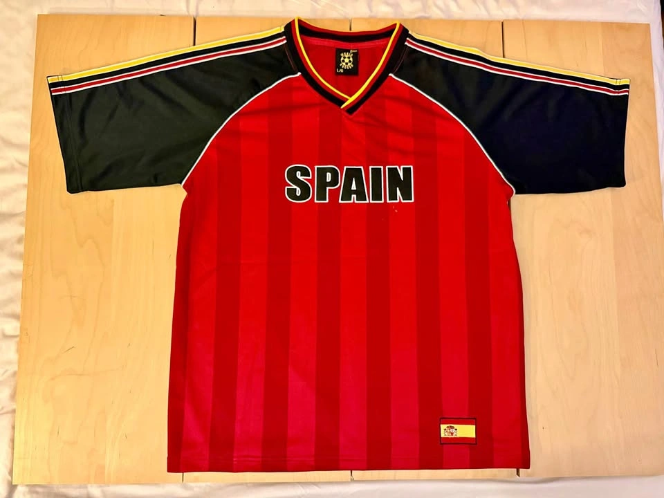 World Soccer Spain Jersey Size Large
