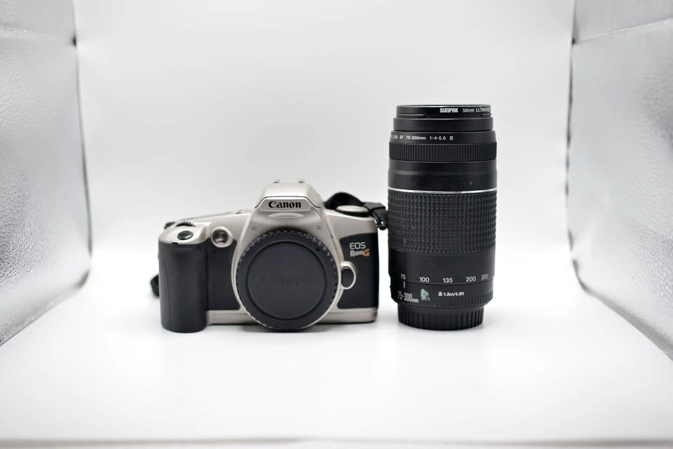 Canon EOS Rebel G + 75–300mm f/4–5.6 Lens — 35mm Film SLR