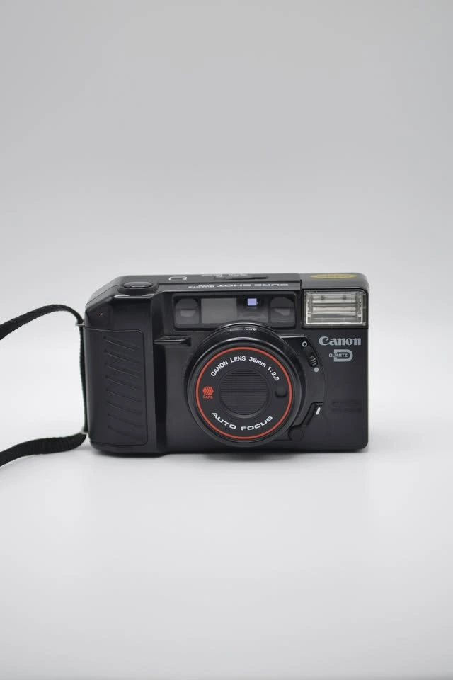 Canon Sure Shot Quartz D 38mm f/2.8 35mm Film Camera + Case - photo 2