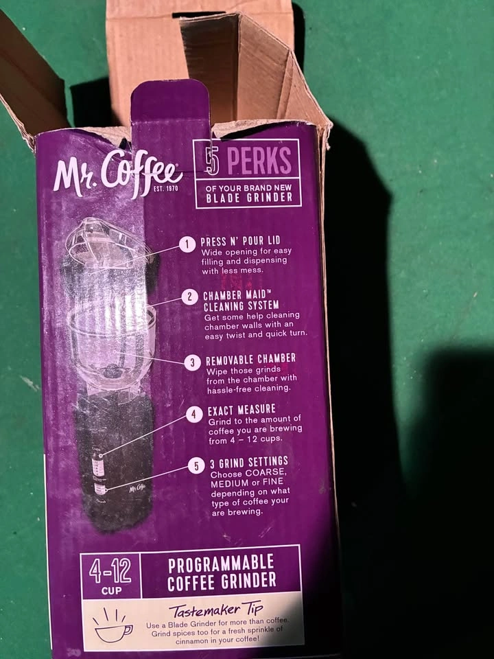 Mr coffee coffee grinder - photo 3