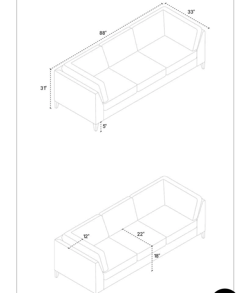 EQ3 Sofa bed - photo 5