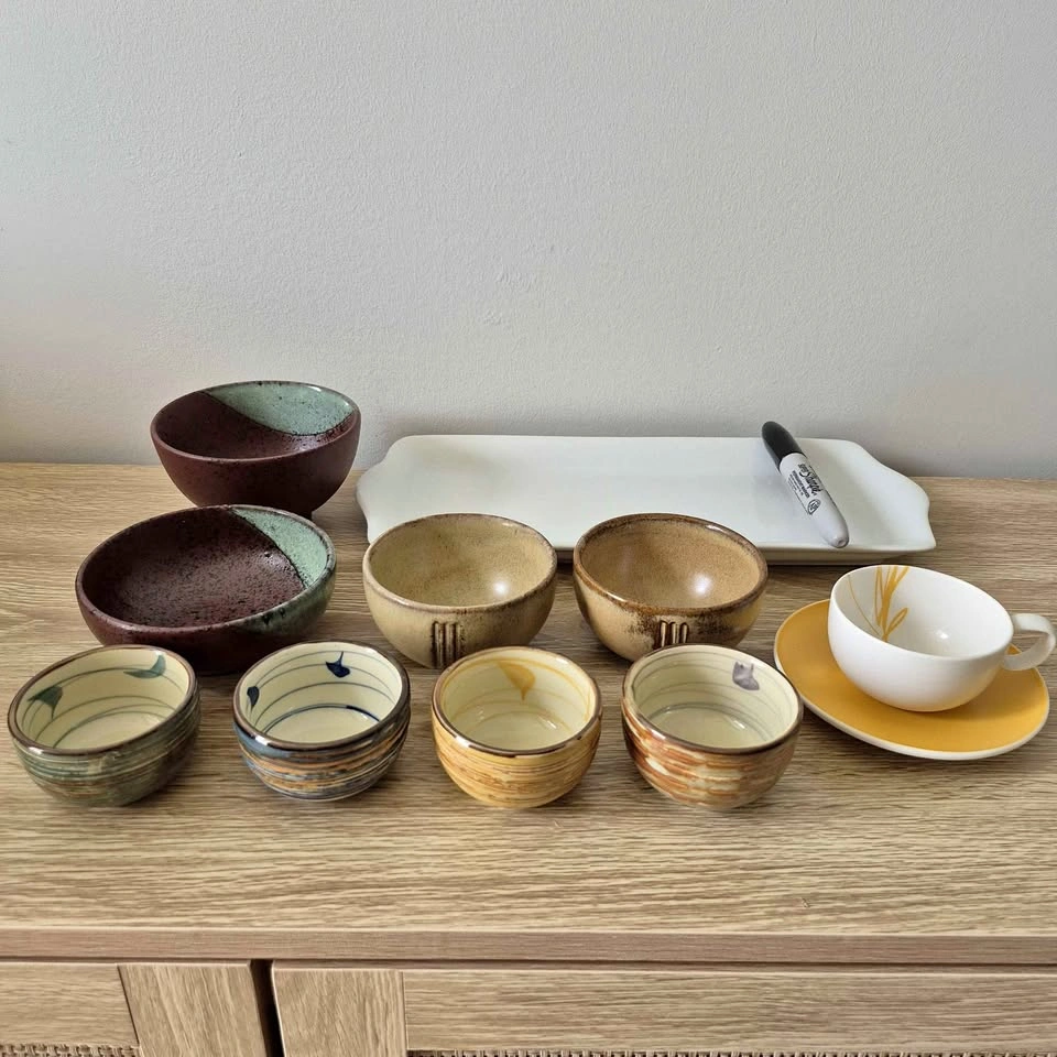 Random Ceramic Dinnerware Pieces - $1 Each