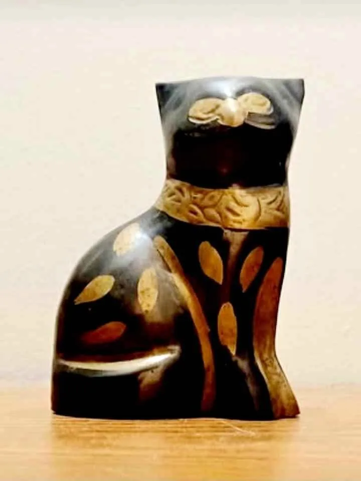 Ebonized Etched Brass Cat thumbnail