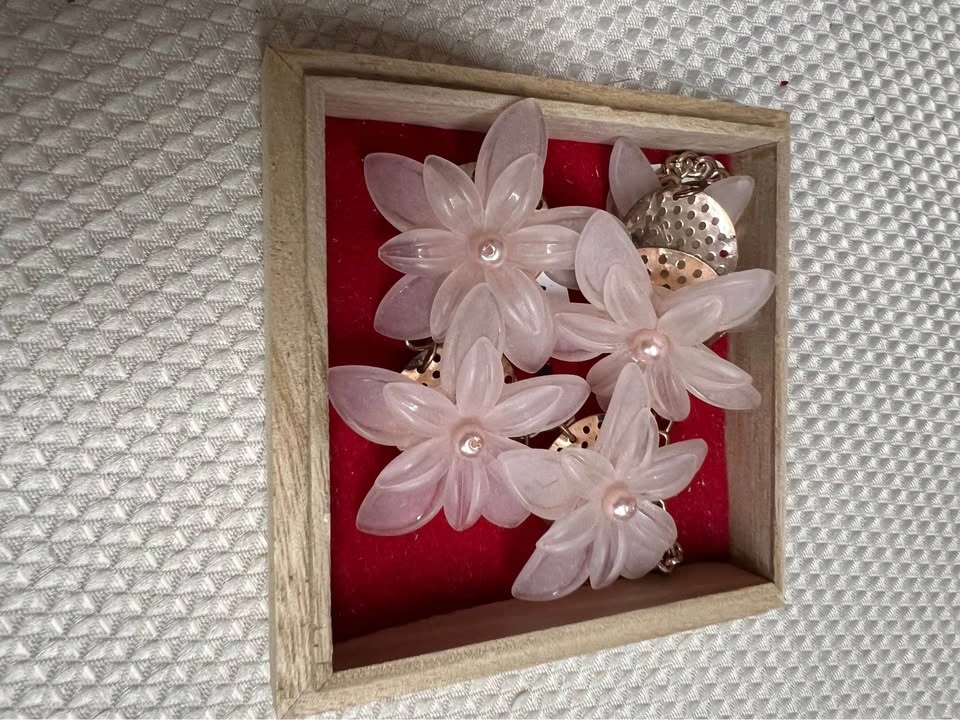 ⚽ Big Pink Flower Necklace - photo 2