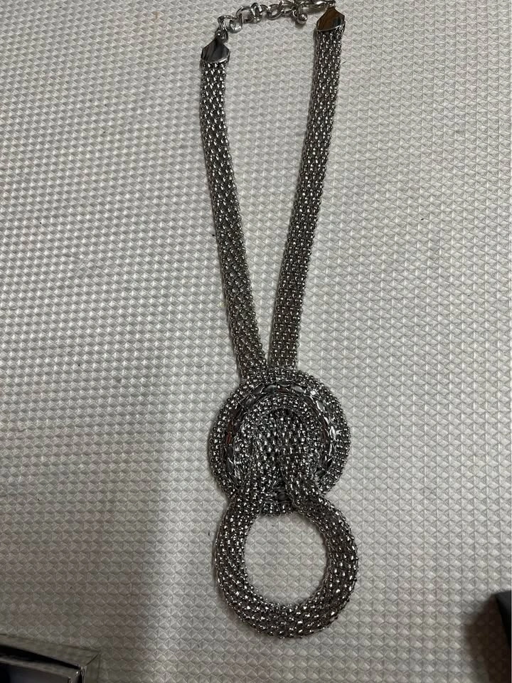 ⚽ Bold silver necklace - photo 2