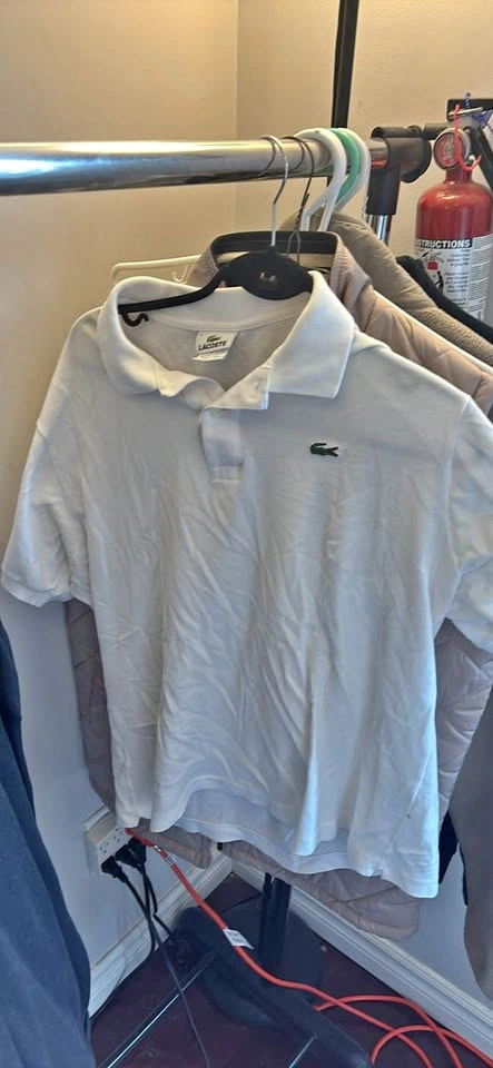 Men’s Authentic Lacoste Polo White