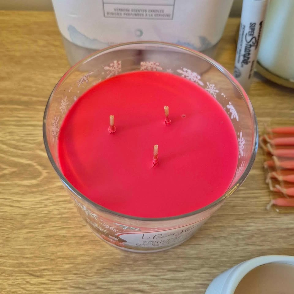 Candles and Two Vintage Brass Pillar Candle Holders - photo 3