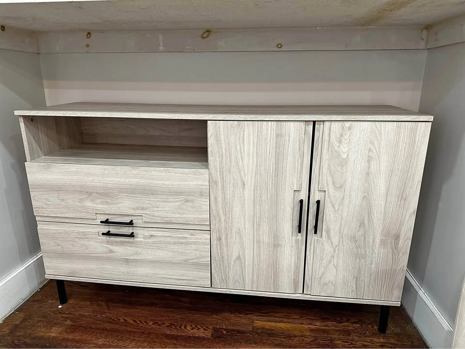 Modern Light Wood Sideboard Cabinet