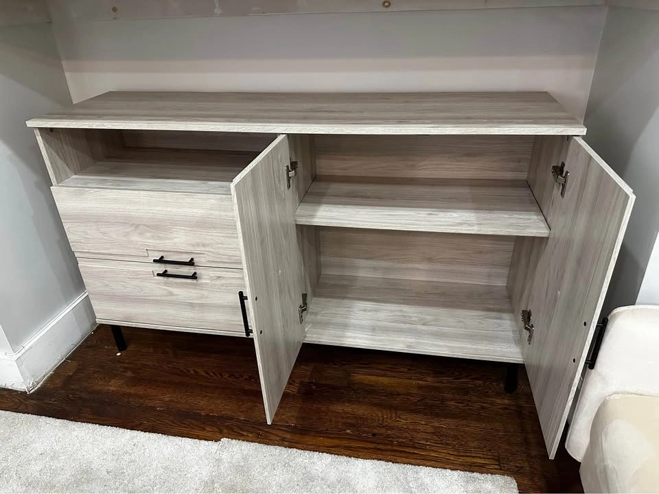 Modern Light Wood Sideboard Cabinet - photo 2
