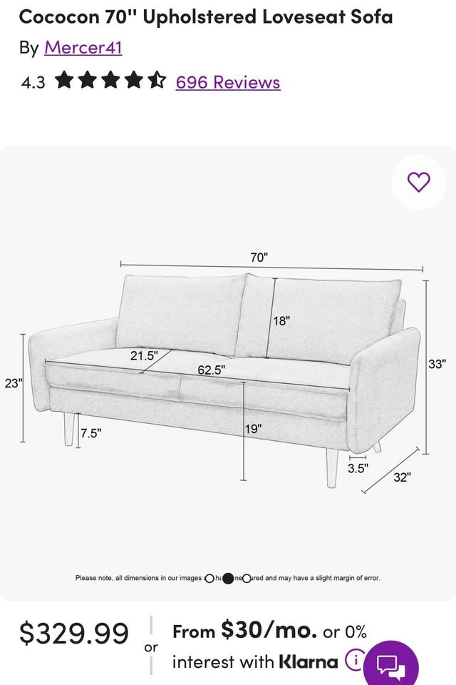 Mid-Century Modern Velvet Sofa - photo 5