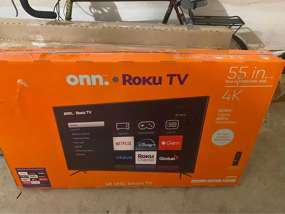 BRAND NEW 55" 4K Ultra HD Smart Roku TV - Sealed In Box