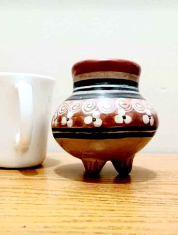 Vtg.Handmade Talavera Pottery Vase - photo 4