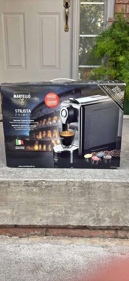 Martello Cafe Stilista Primeo espresso capsule machine