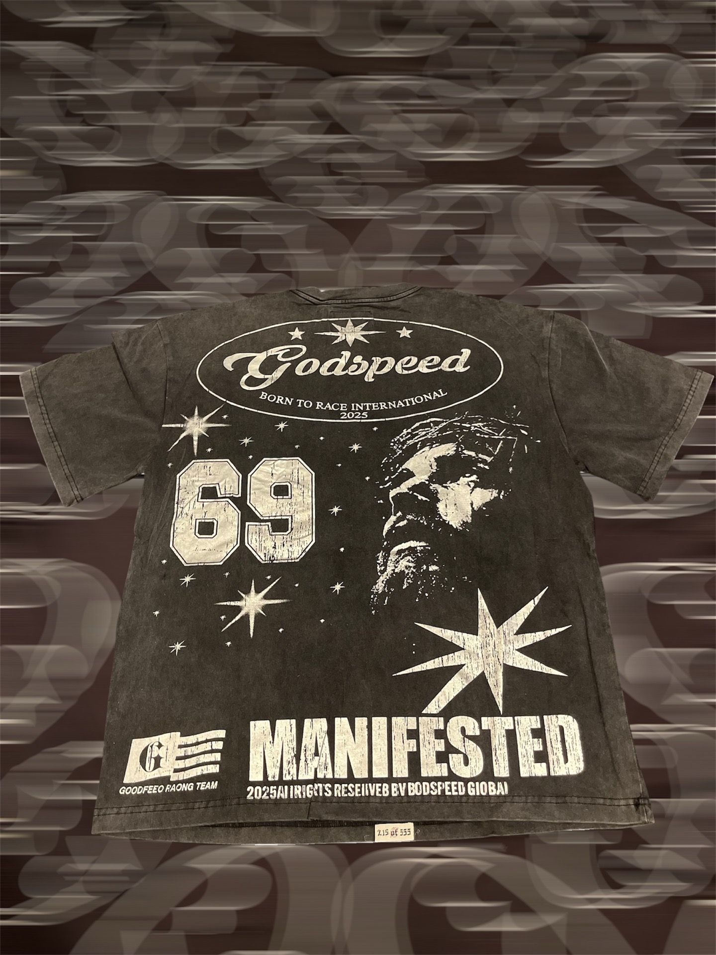 Godspeed Born To Race International 'Manifested' Graphic T-Shirt - photo 3