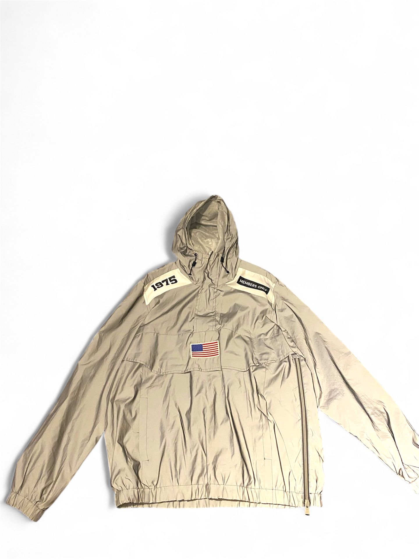 Members Only Sport Jacket Size Medium Pullover Reflective - photo 2
