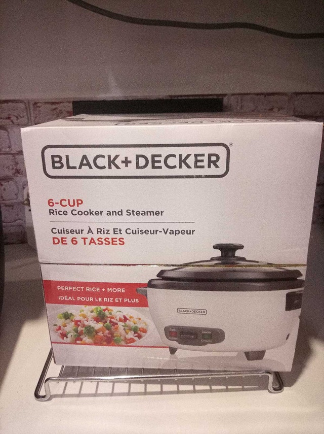 Black+Decker 6-Cup Rice Cooker and Steamer