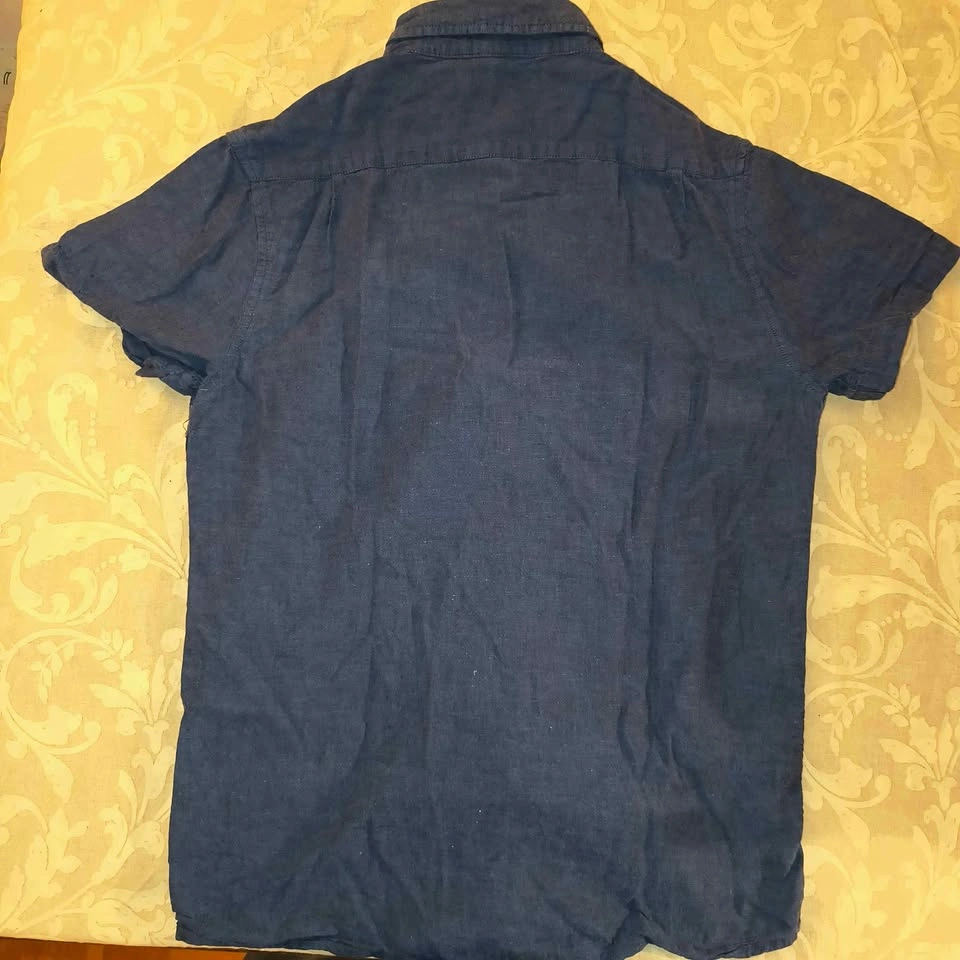Cedarwood State Navy Blue Short Sleeve Shirt Size Small - photo 2