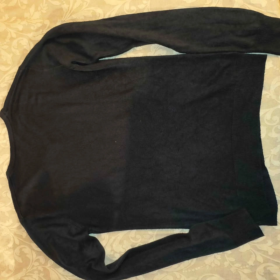 Cedar Wood State Black V-neck Sweater Size Small - photo 2