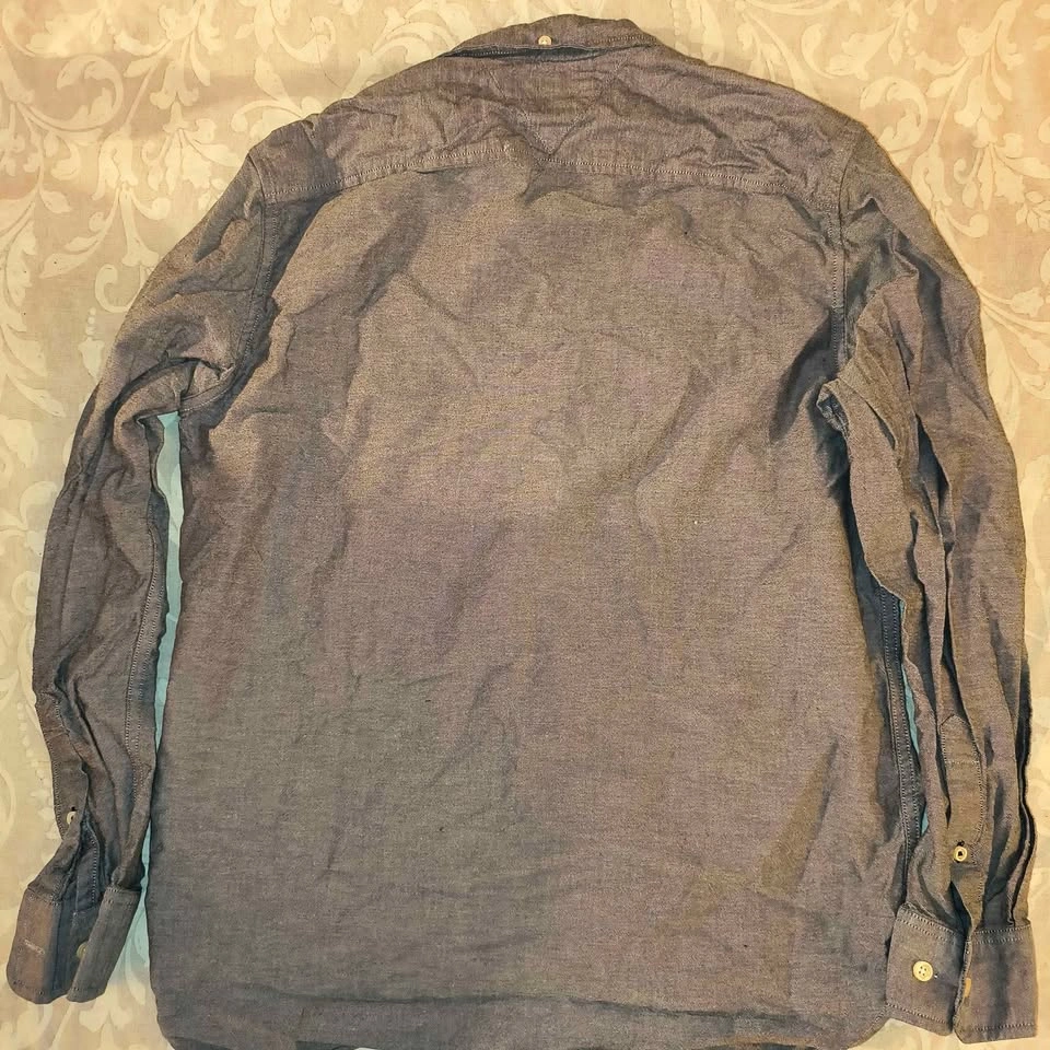 Tommy Hilfiger Gray Button Down Shirt M Regular Fit Stretch - photo 2