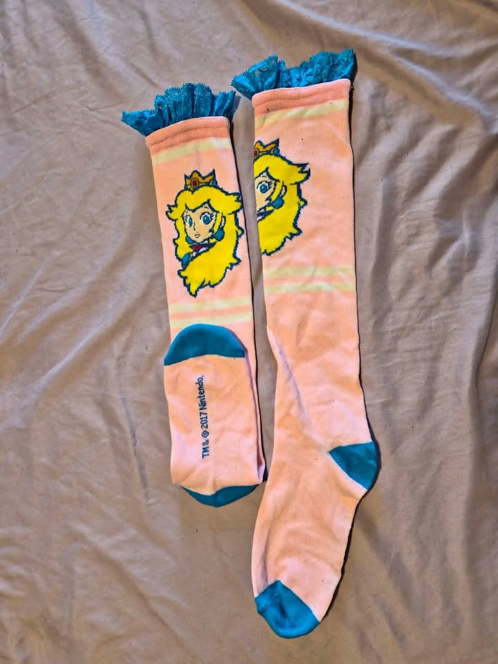 Princess Peach Long Socks Never Worn