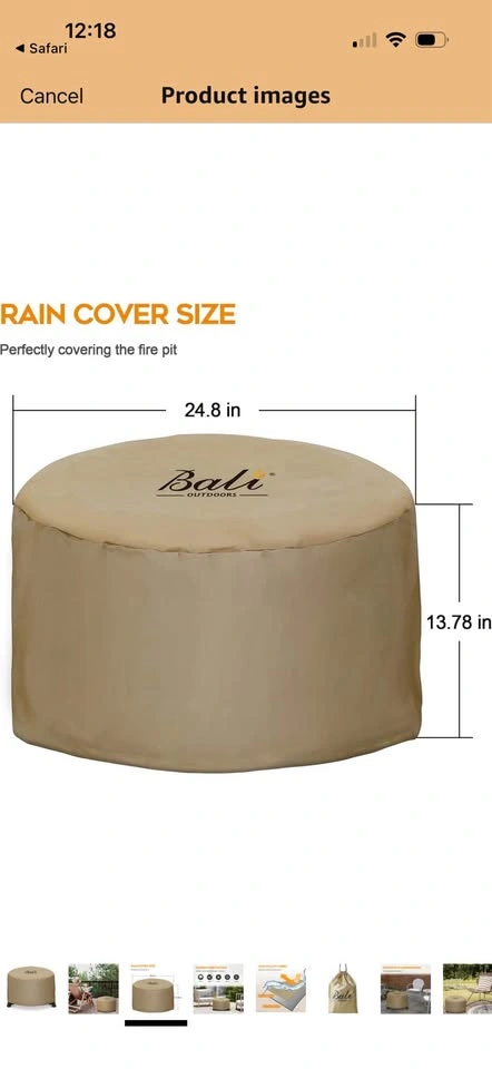 New- 24.8” Fire Pit Cover - photo 3