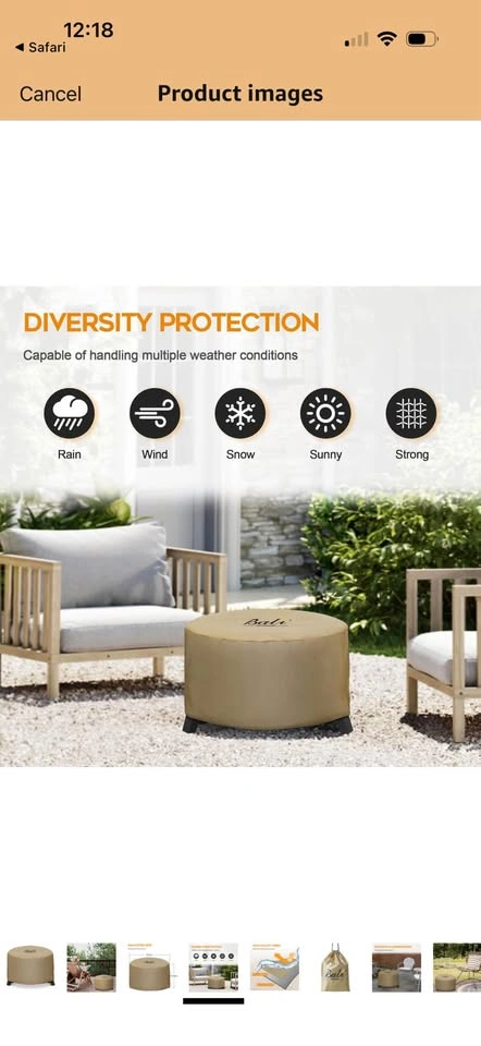 New- 24.8” Fire Pit Cover - photo 4