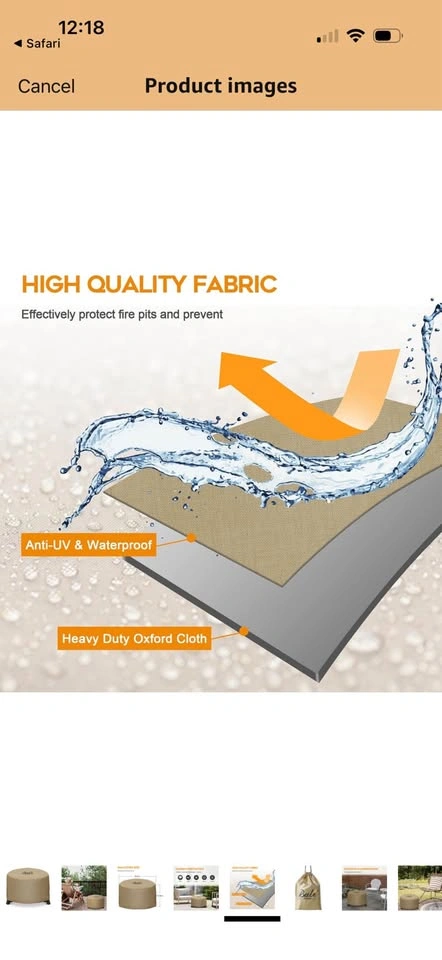 New- 24.8” Fire Pit Cover - photo 5