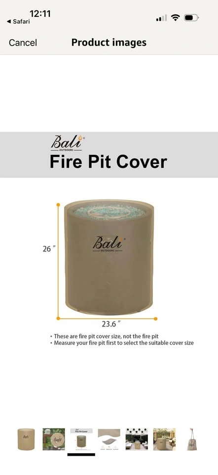 New-23”x26” Fire Pit covers - photo 3