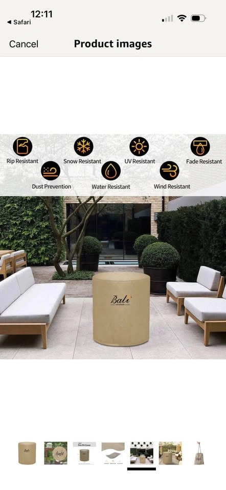 New-23”x26” Fire Pit covers - photo 5