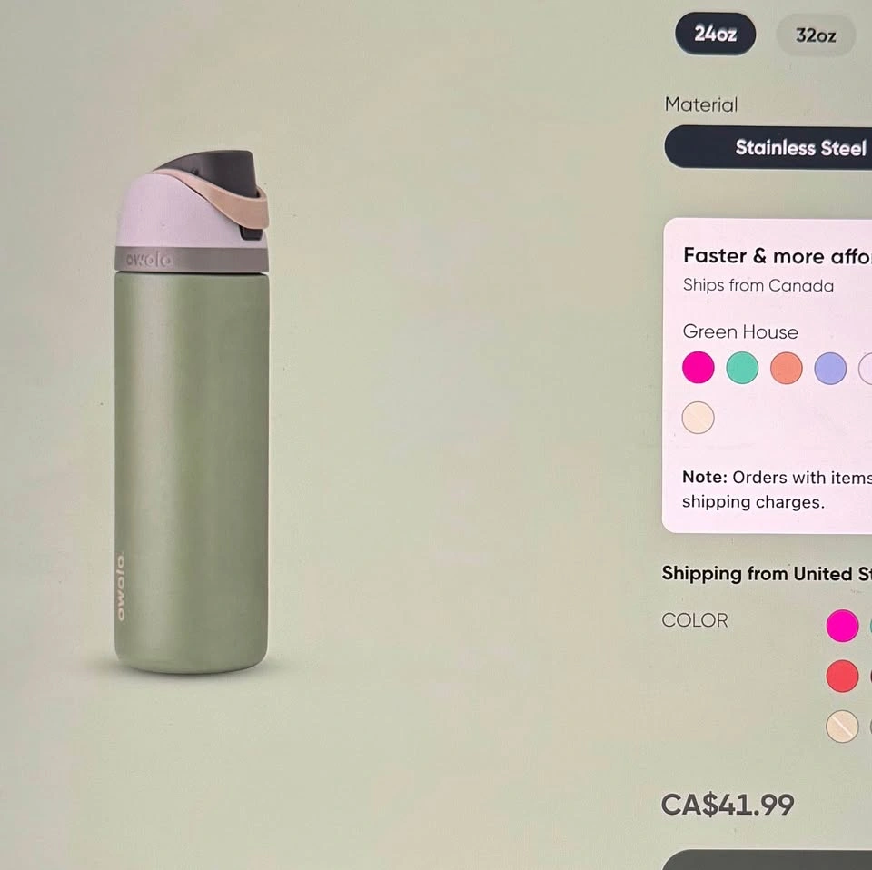 *NEW* Owala FreeSip 24oz Stainless Steel Water Bottle - photo 3