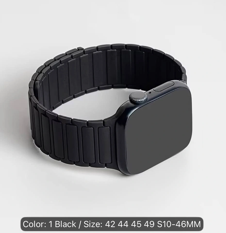 *NEW* Black Magnetic Link Band for Apple Watch 42/44/45/49mm - photo 2