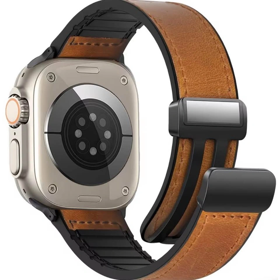 NEW Brown Hybrid Apple Watch Band for 44-46mm and Ultra 49mm - photo 2