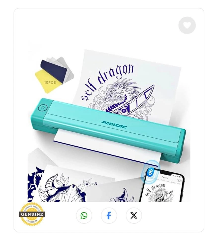 New- Wireless Tattoo Stencil Printer