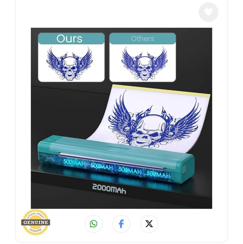New- Wireless Tattoo Stencil Printer - photo 5